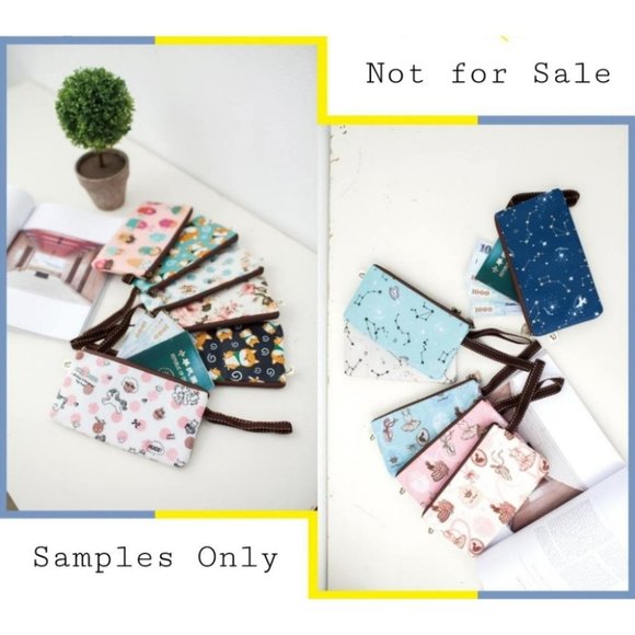 Waterproof Corgi Long Coin Purse Wristlet  Bag - Picture 4 of 8